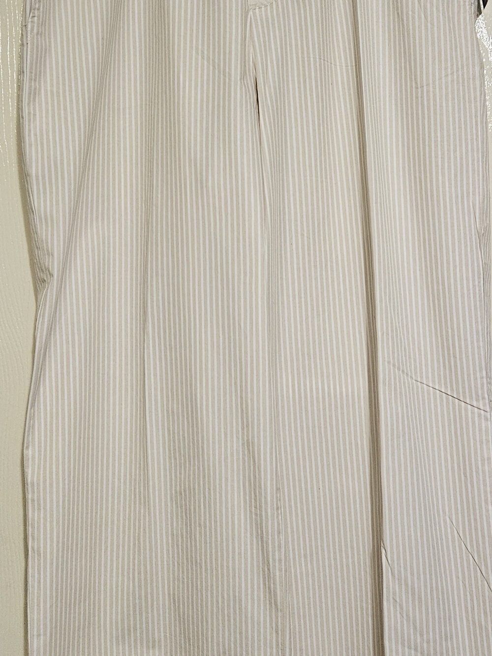 Wild Fable Cream Pinstripe Wide-Leg Trousers, size Large, new with tags.